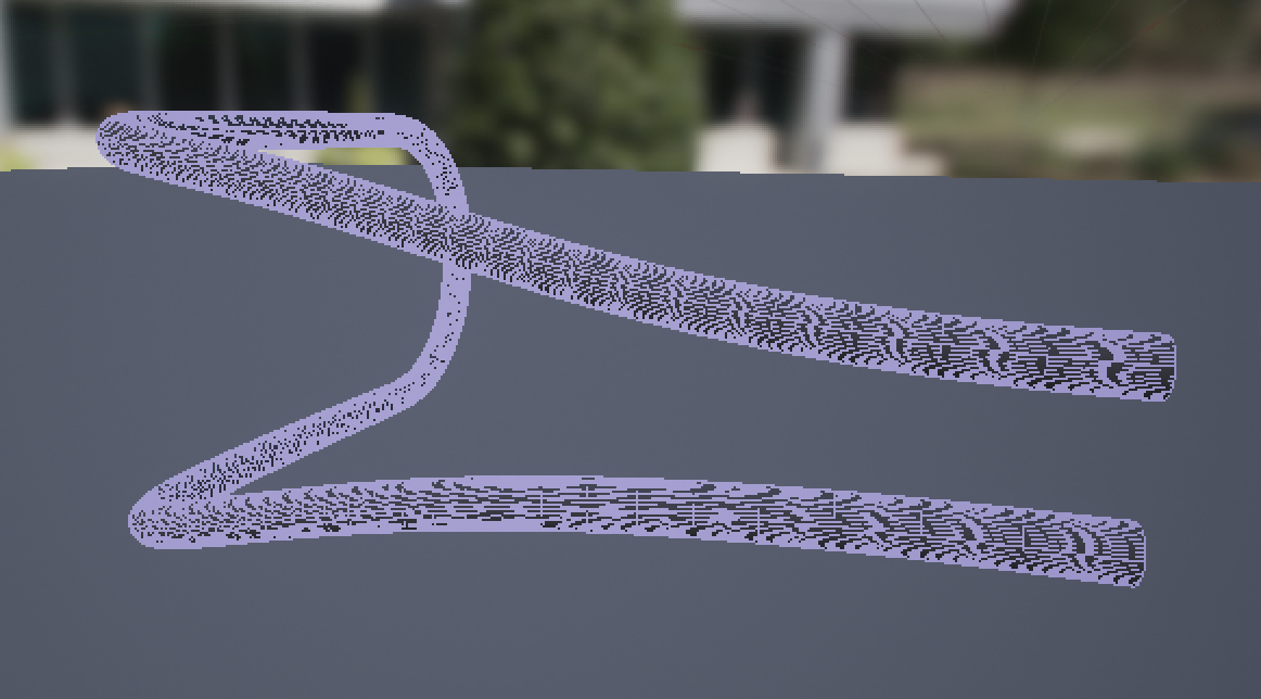 UnrealEngine4でuse complex collision as simpleに設定した際の当たり判定