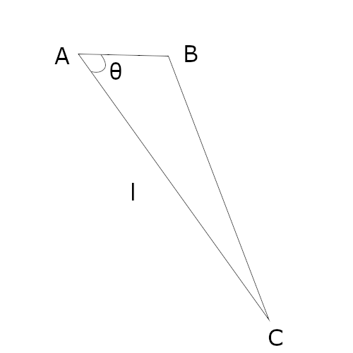 近似値の利用を説明するための三角形